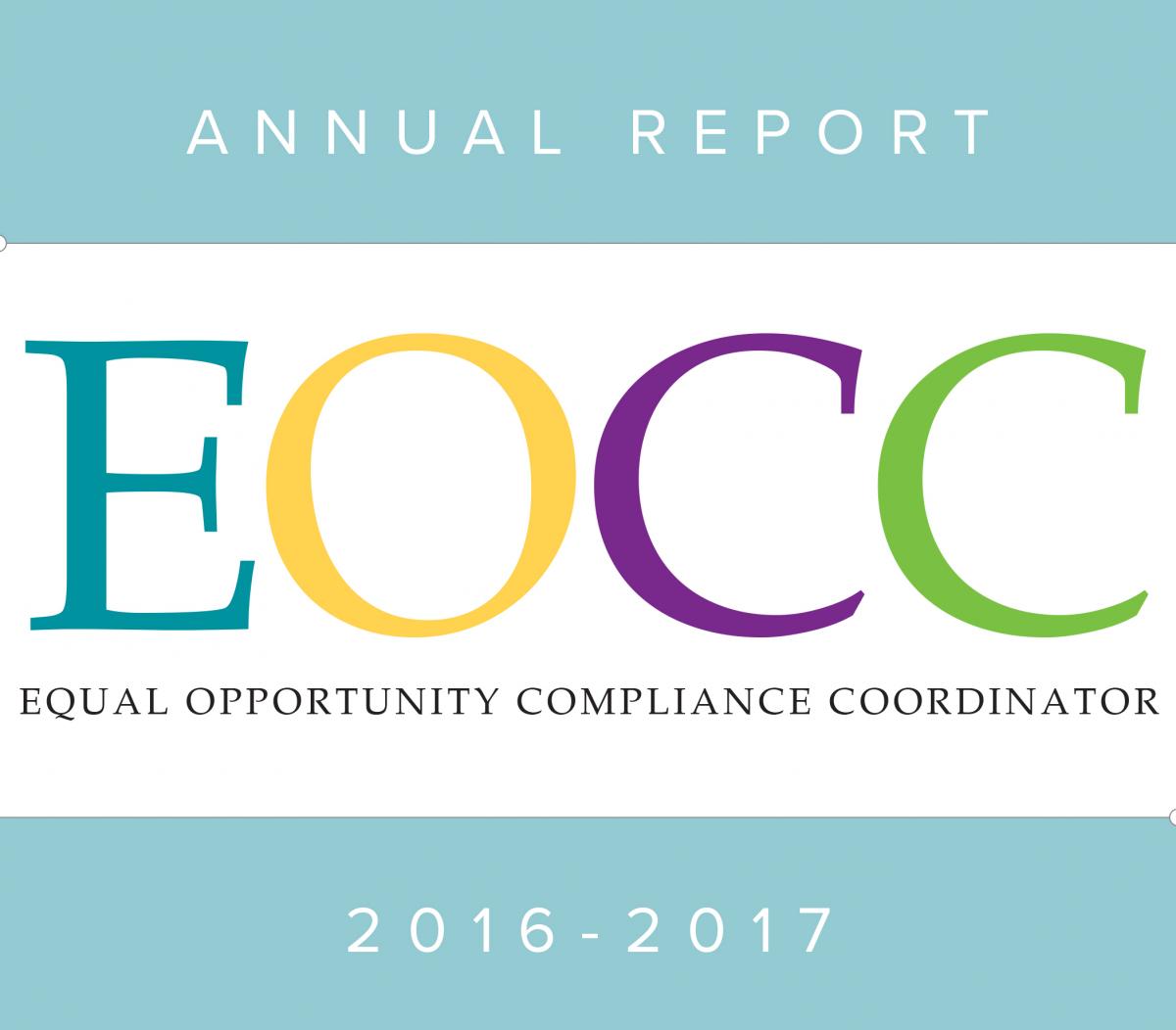 Equal Opportunity Compliance Coordinator (EOCC) Annual Report 2016-2017