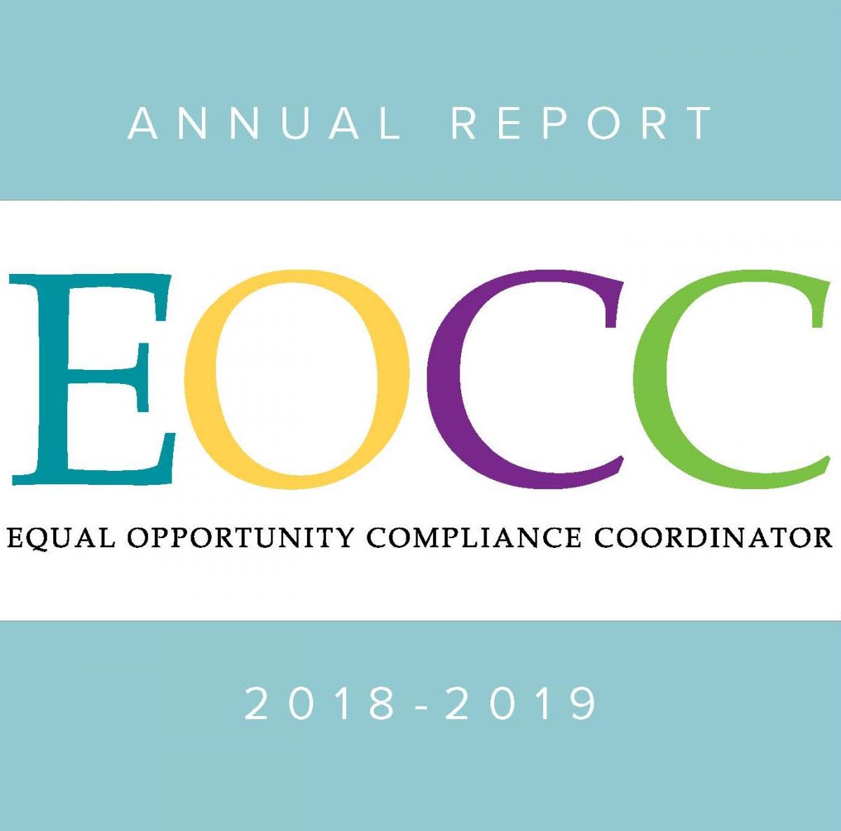 Equal Opportunity Compliance Coordinator (EOCC) Annual Report 2018-2019
